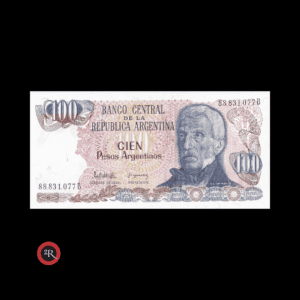 ARGENTINA 100 PESOS ARGENTINOS 1983 BOT#2622 COL#682b