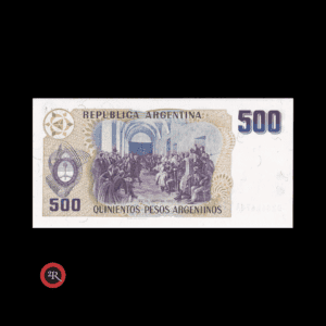 ARGENTINA 500 PESOS ARGENTINOS 1984 BOT#2626 COL#684a