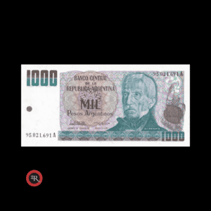 ARGENTINA 1000 PESOS 1984 BOT#2631a COL#686b