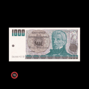 ARGENTINA 1000 PESOS ARGENTINOS 1985 BOT#2635 COL#686i