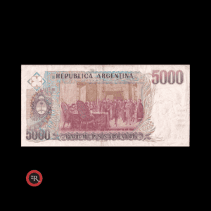 ARGENTINA 5000 PESOS ARGENTINOS 1984 BOT#2637a COL#687b