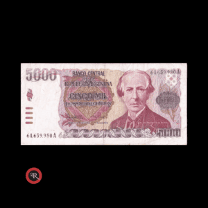 ARGENTINA 5000 PESOS ARGENTINOS 1985 BOT#2638 COL#687c