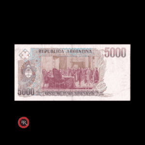 ARGENTINA 5000 PESOS ARGENTINOS 1985 BOT#2638 COL#687c