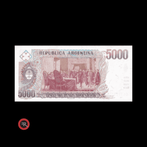 ARGENTINA 5000 PESOS ARGENTINOS 1985 BOT#2639a COL#687f