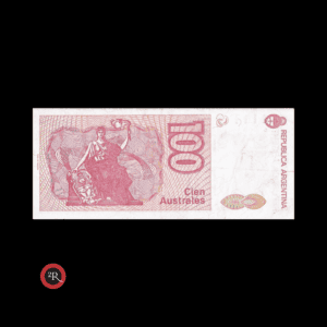 ARGENTINA 100 AUSTRALES 1989 BOT#2845 COL#709a