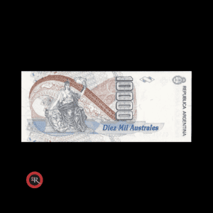 ARGENTINA 10000 AUSTRALES 1990 BOT#2880 COL#724c