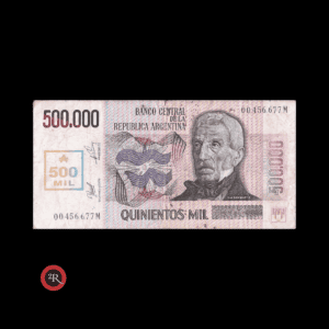 ARGENTINA 500000 AUSTRALES (TRANSITORIO) 1990 BOT#2897 COL#733a