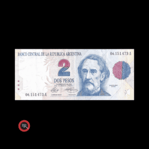 ARGENTINA 2 PESOS (CONVERTIBLES) 1992 BOT#3011 COL#736a