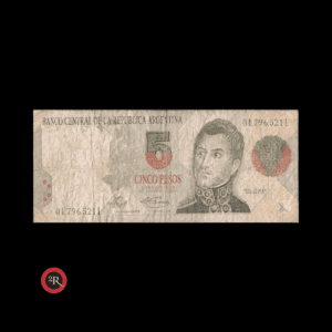 ARGENTINA 5 PESOS CONVERTIBLES 1° DISEÑO 1994 BOT#3025 COL#739b