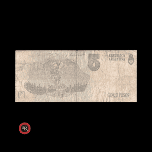 ARGENTINA 5 PESOS CONVERTIBLES 1° DISEÑO 1994 BOT#3025 COL#739b