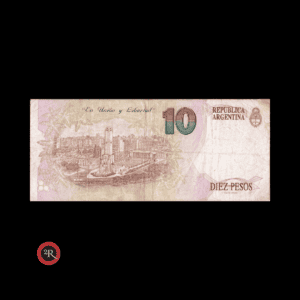 ARGENTINA 10 PESOS CONVERTIBLES 1° DISEÑO 1992 BOT#3037 COL#742a