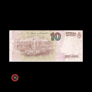 ARGENTINA 10 PESOS CONVERTIBLES 1° DISEÑO 1992 BOT#3037 COL#742a