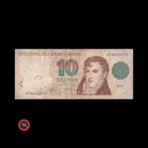 ARGENTINA 10 PESOS CONVERTIBLES 1° DISEÑO 1993 BOT#3038 COL#742b