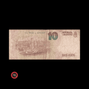 ARGENTINA 10 PESOS CONVERTIBLES 1° DISEÑO 1993 BOT#3038 COL#742b