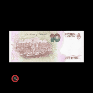 ARGENTINA 10 PESOS CONVERTIBLES 1° DISEÑO 1994 BOT#3040 COL#742d