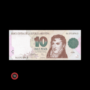 ARGENTINA 10 PESOS CONVERTIBLES 1° DISEÑO 1994 BOT#3042 COL#743a