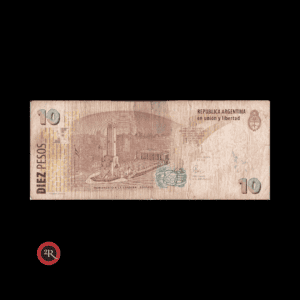 ARGENTINA 10 PESOS 1999 CONVERTIBLES 2º DISEÑO CON LEYENDA BOT#3403 COL#773c