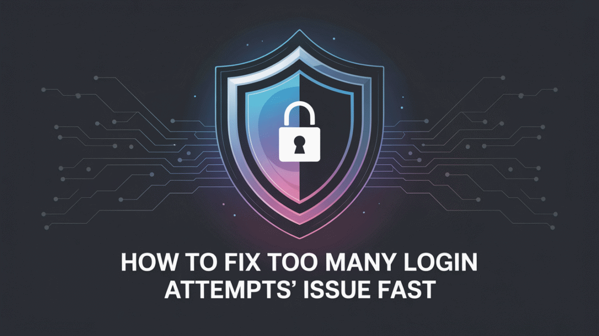 How to fix to many login