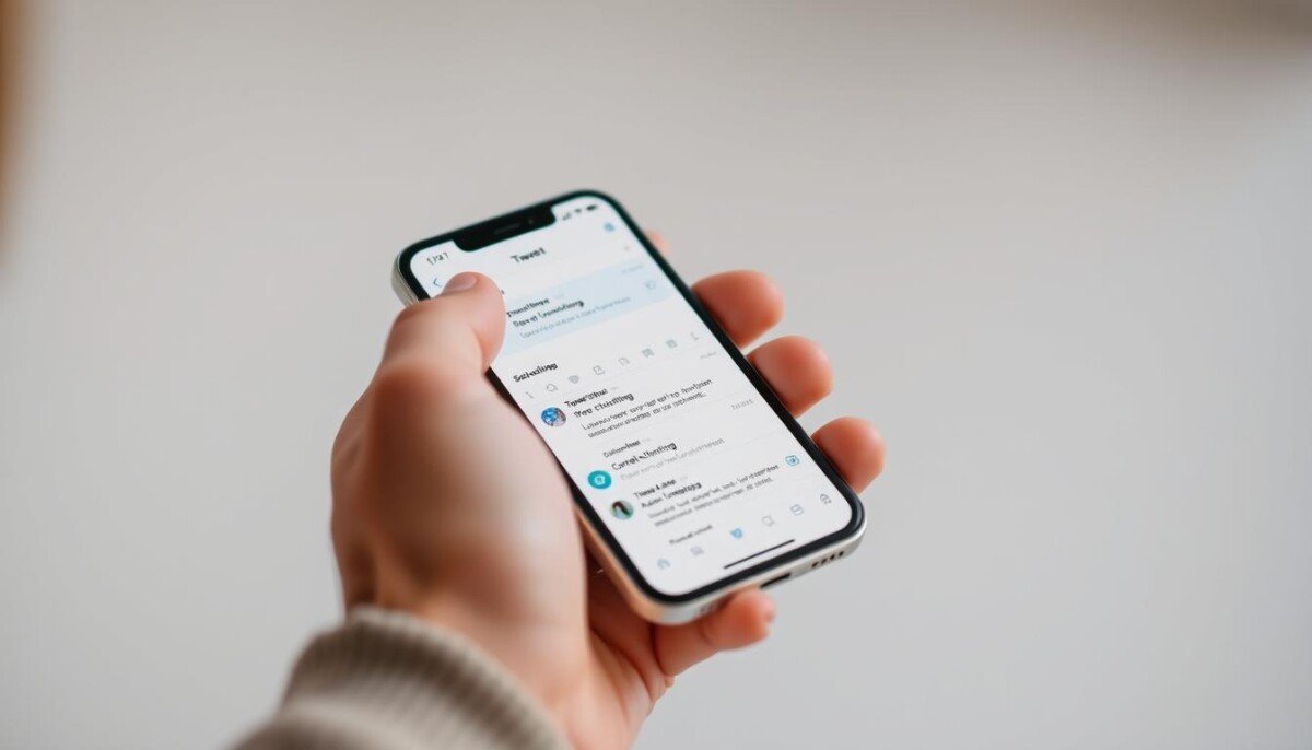 How to schedule tweets on iPhone?