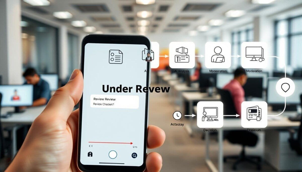 TikTok video under review stuck