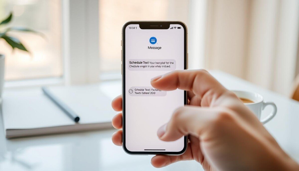 how to schedule text on imessage