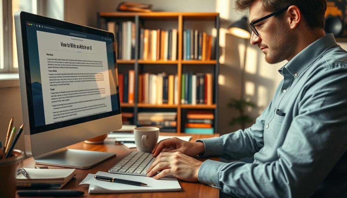 how to write an article on x