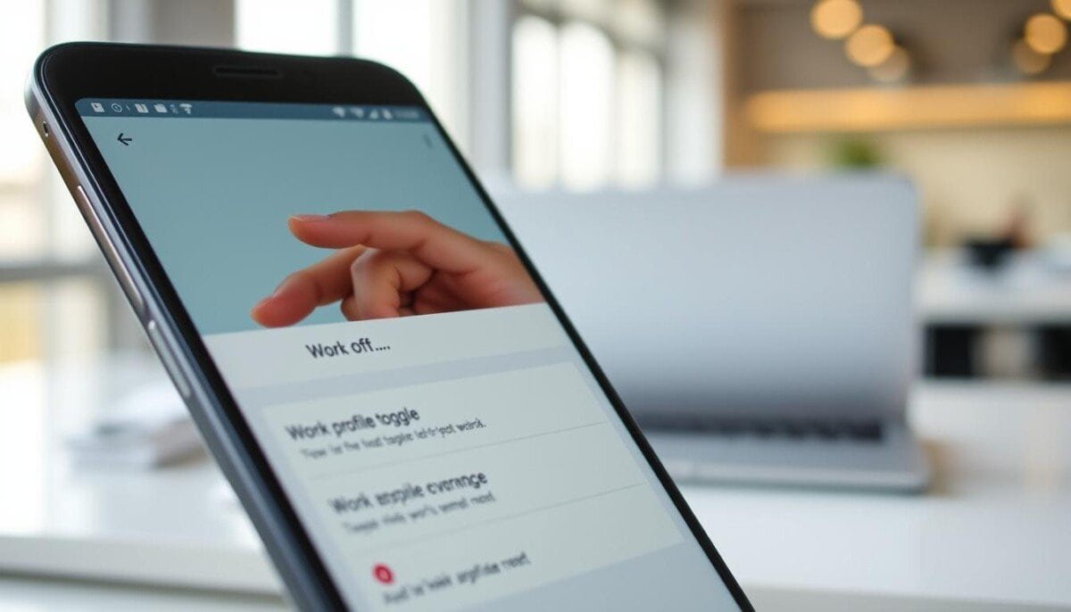 android work profile toggle