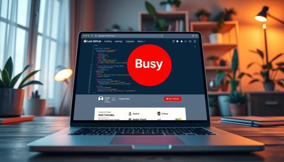 github busy status