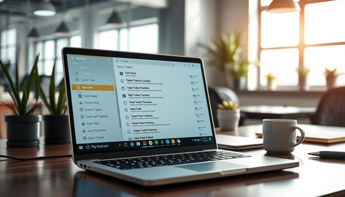 outlook search folders
