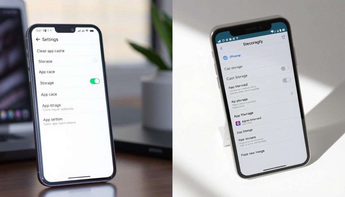 clear app cache android iphone
