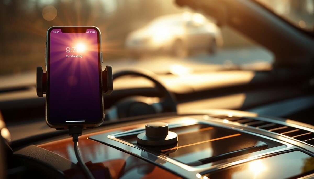 iphone overheating in car