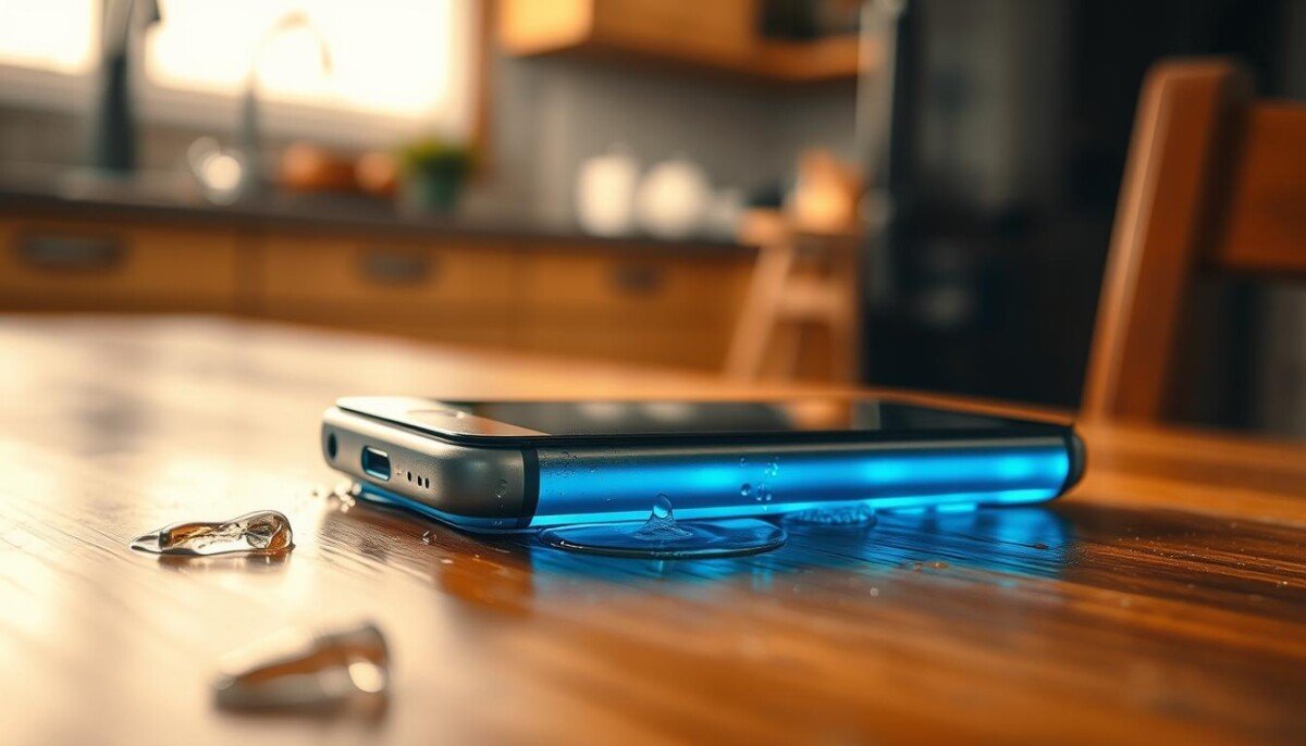 phone hot after water damage