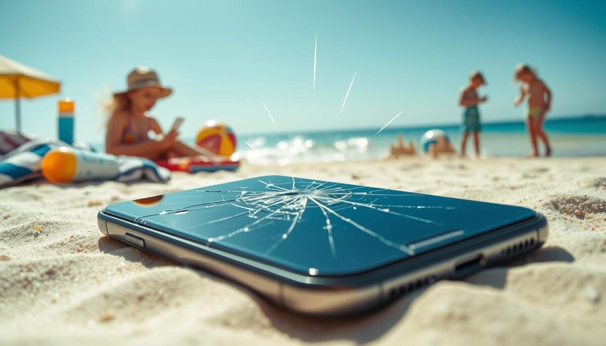 phone overheating at the beach