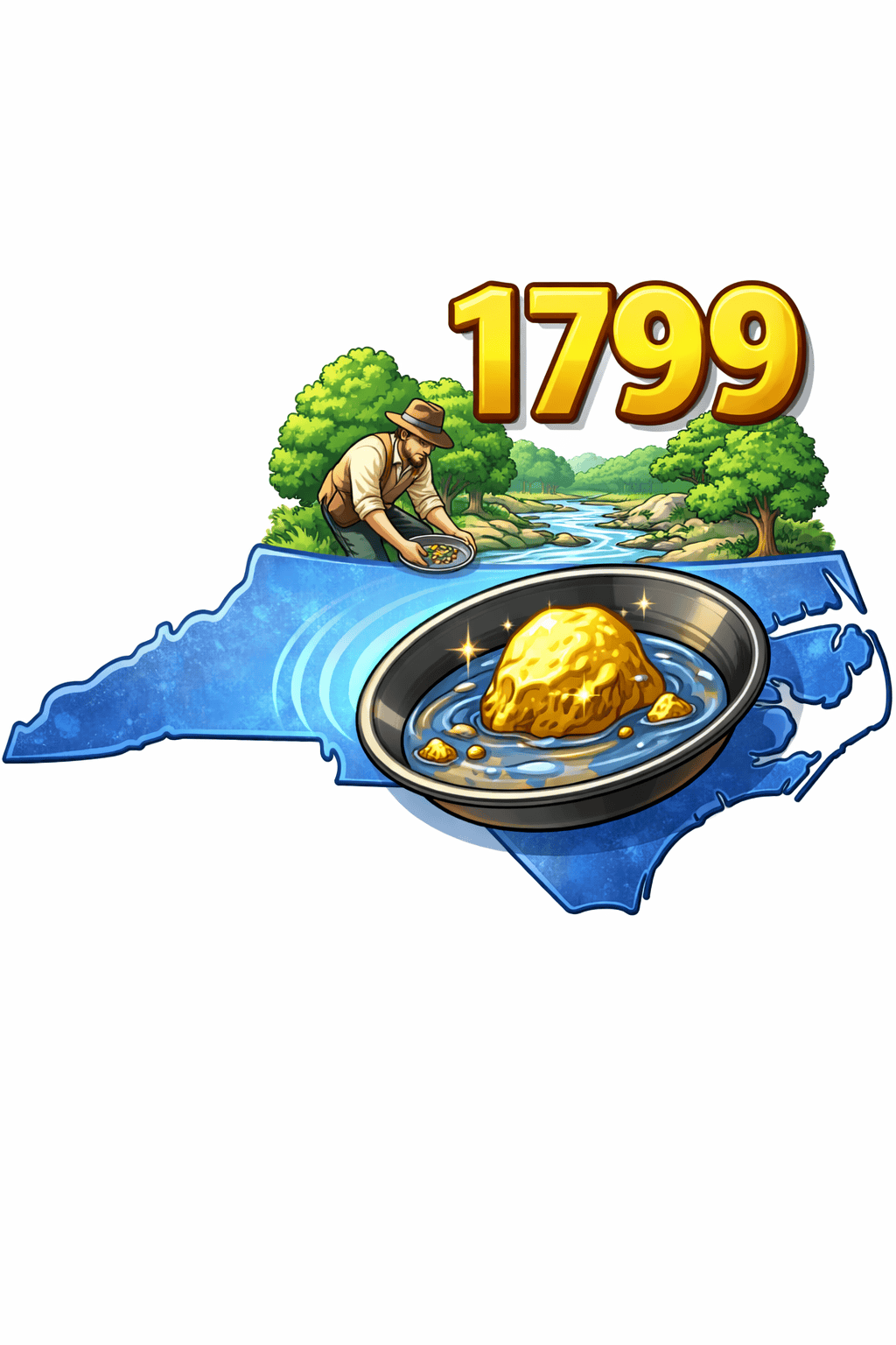 First gold rush North Carolina