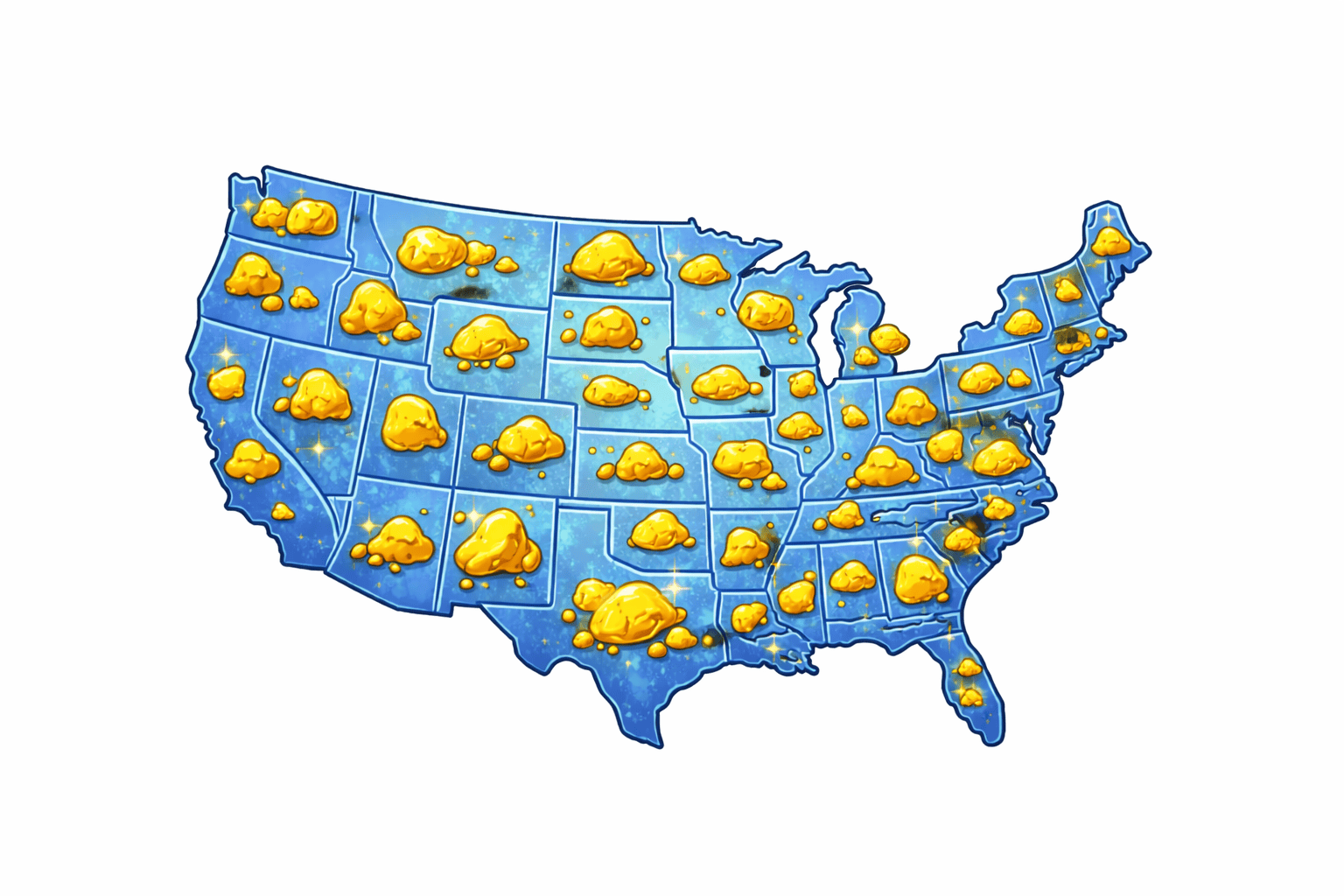 Gold found in every US state