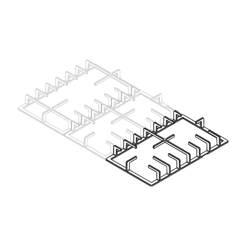 203176-03 - Griglia ghisa destra Slim75