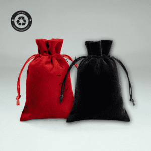 barenx Sac de rangement en velours pour bijoux - Noir