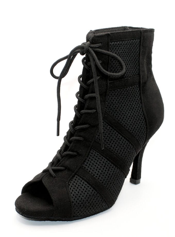 Chaussures De Danse Latine Femme - Tango, Salsa, Bachata - Talon Moyen - Bout Ouvert Sandale - Semelle Souple - 13