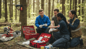 Read more about the article First Aid for Tool Injuries: Chainsaws and Power Tools