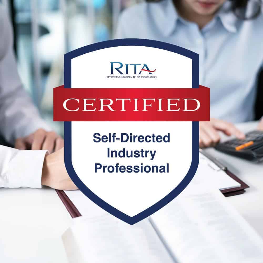 rita certified sdip, certified self-directed industry professional