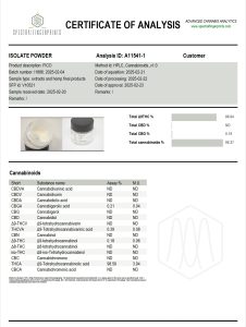 THCa Isolat - 100% Krystaller