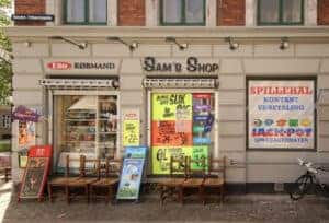 Sams kiosk 88 facade