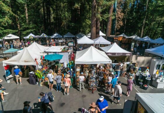 2025 "Kings Mountain Art Fair" in the Redwoods (Aug. 30 - Sept. 1)