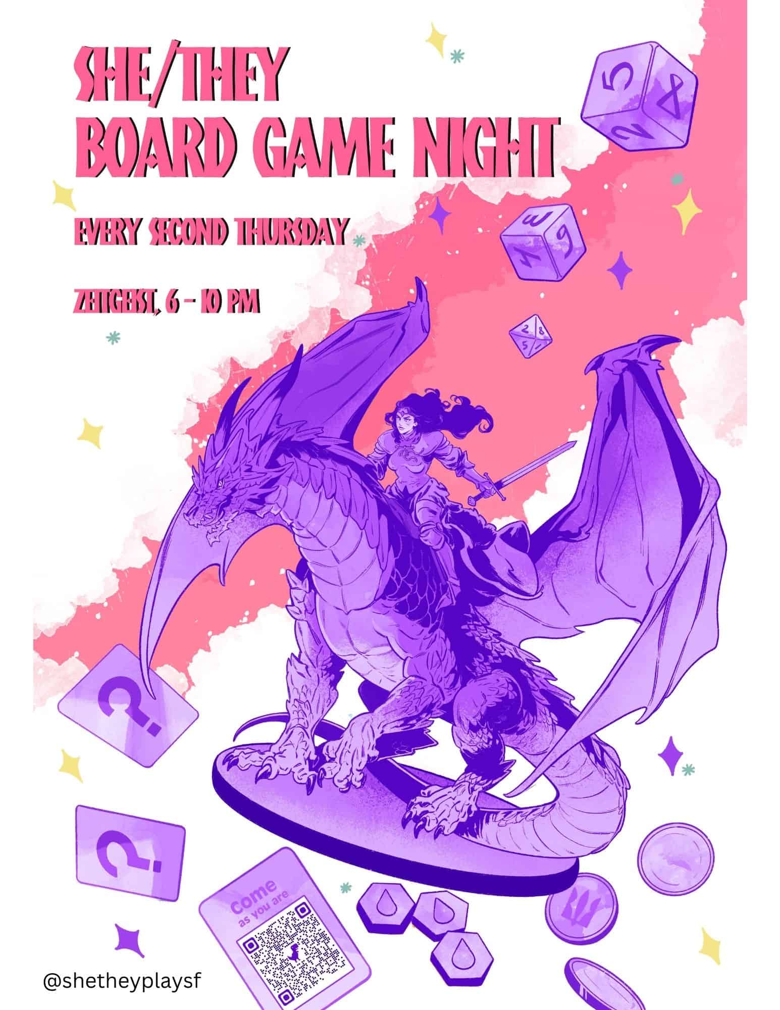 She / They Board Game Night (Zeitgeist)