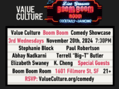 Value Culture Boom Boom Comedy Showcase