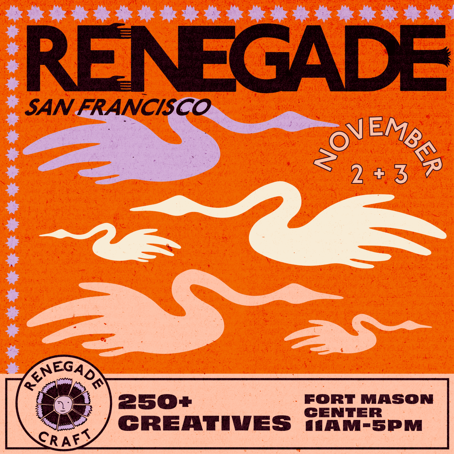 2024 "Renegade Craft" Fair San Francisco w/ 250+ Artists (Nov 2 + 3)