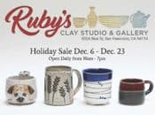 Ruby's Clay Studio Holiday Sale (SF)