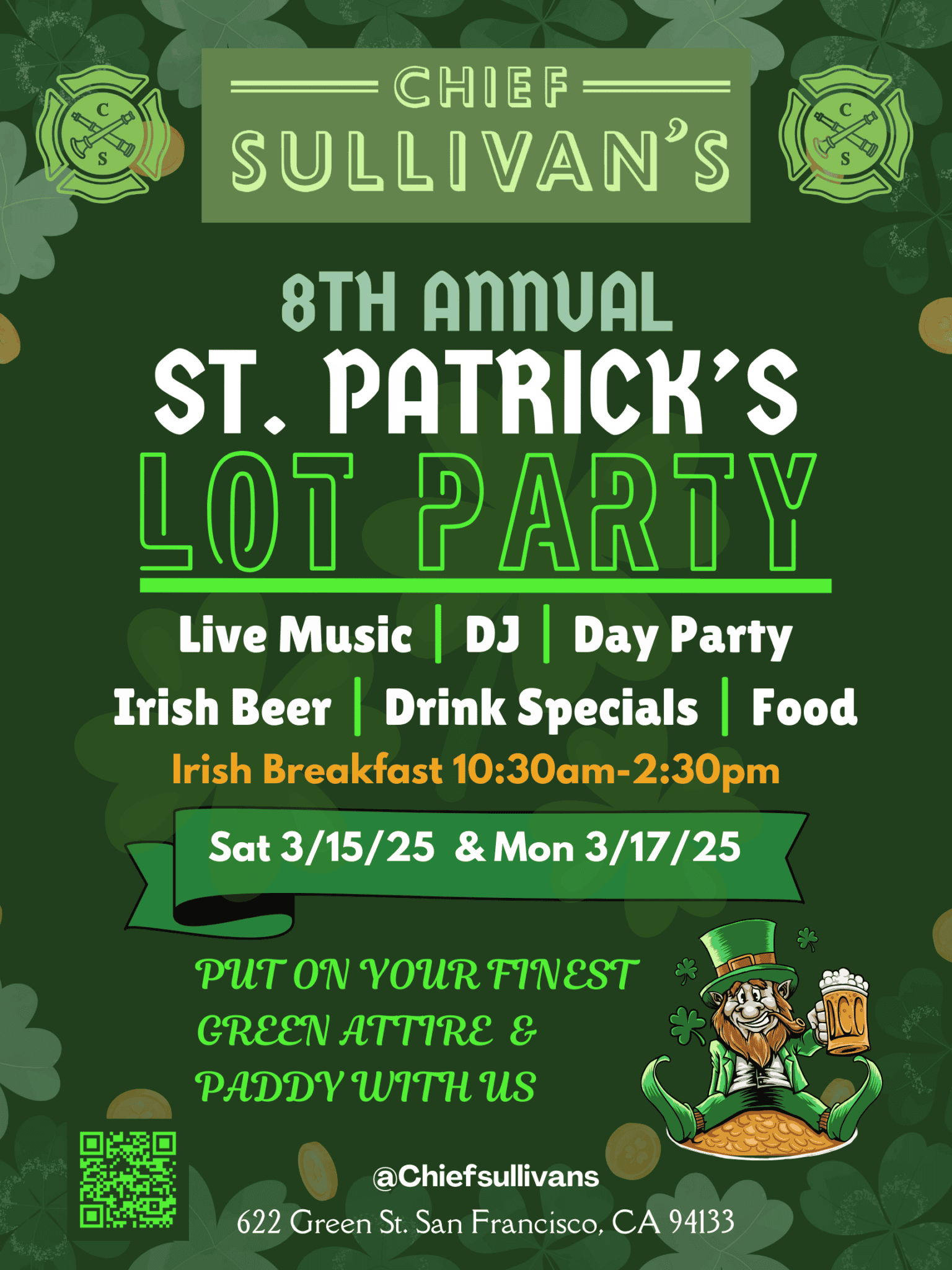 st patricks day 2025 events sf