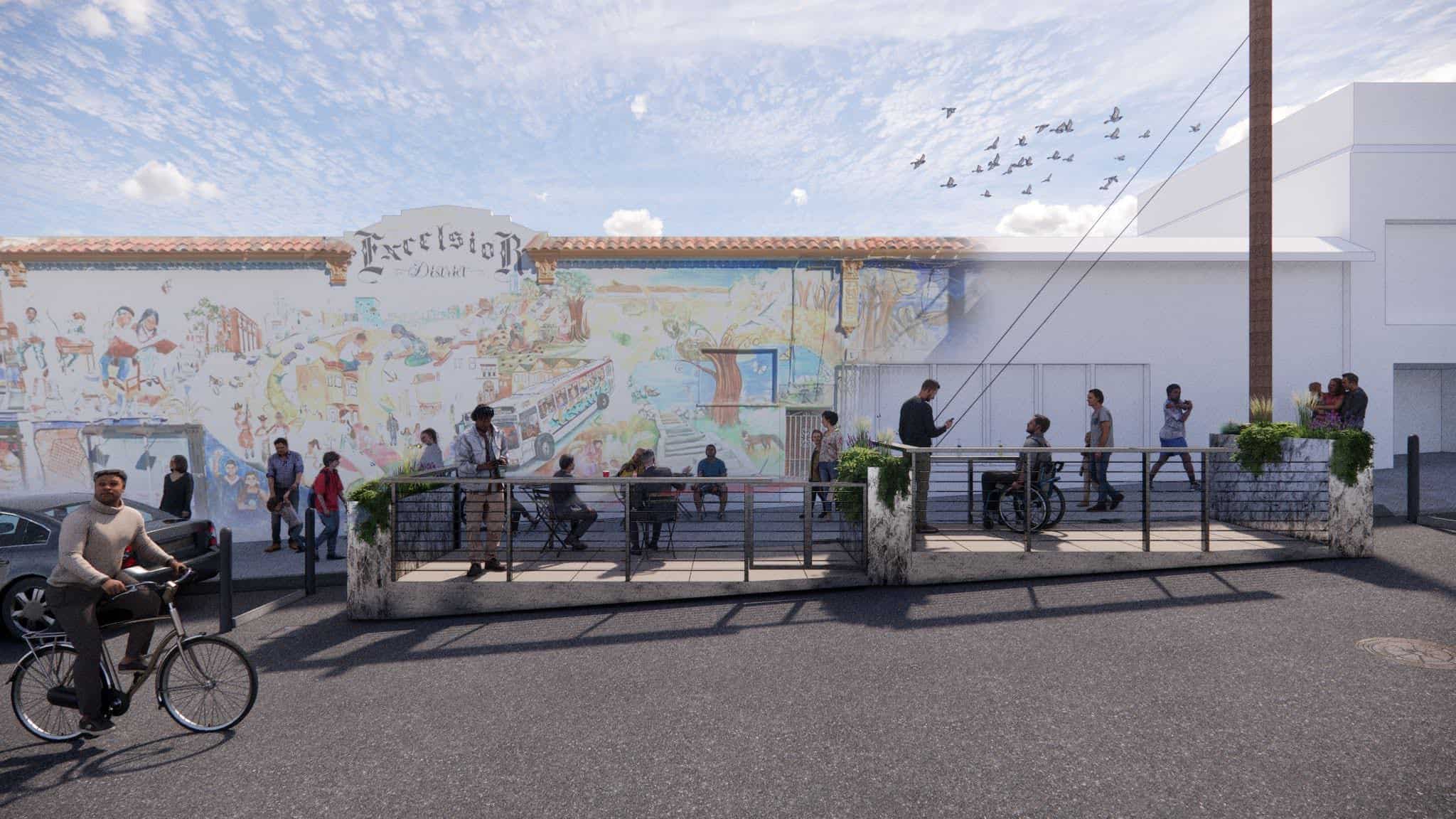 SF Debuts its First Bold New "Modular" Parklet
