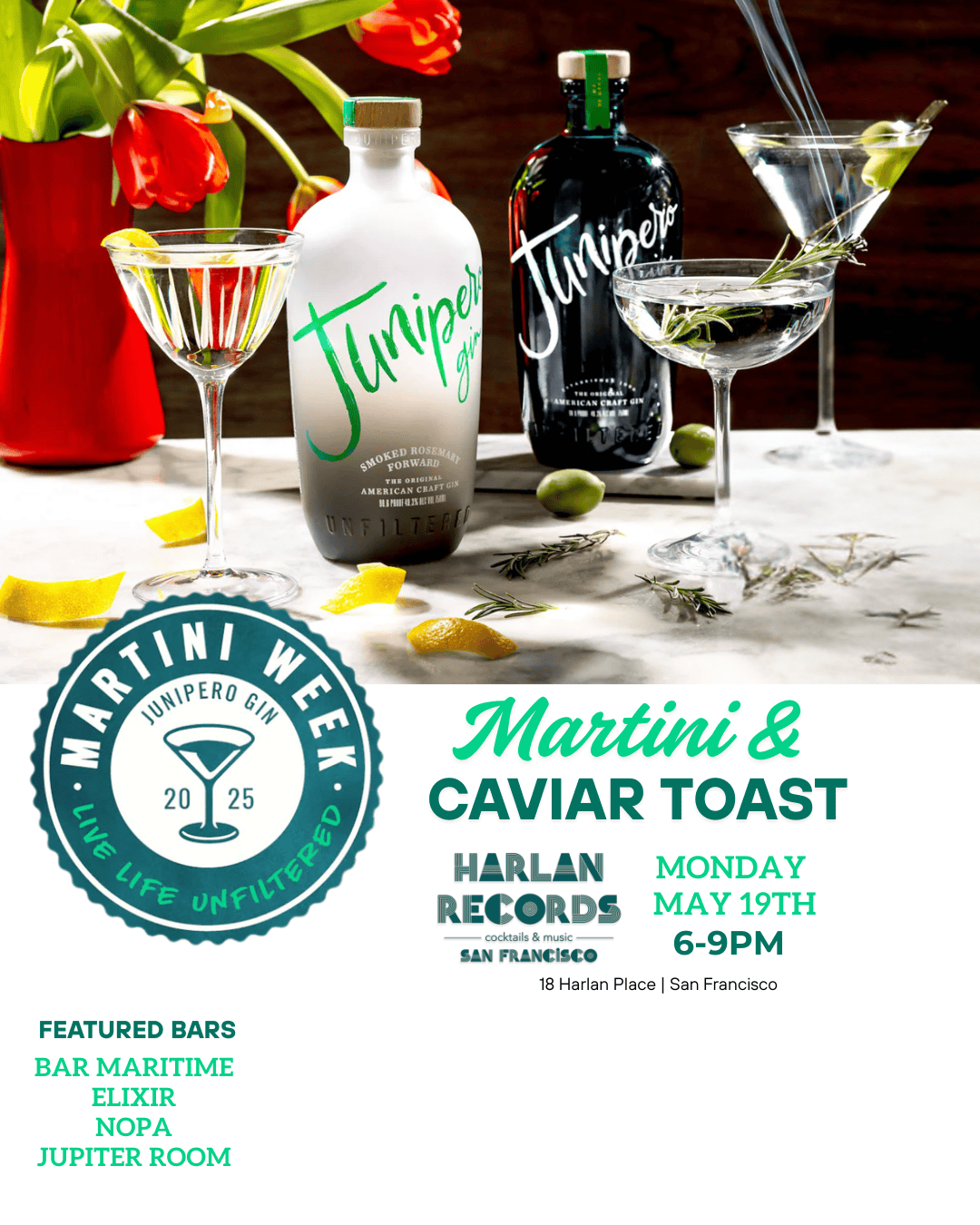 2025 "Junipero" Martini Week Kick Off Party (SF)